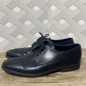 Ecco Men's Sleek Black Leather Derbys